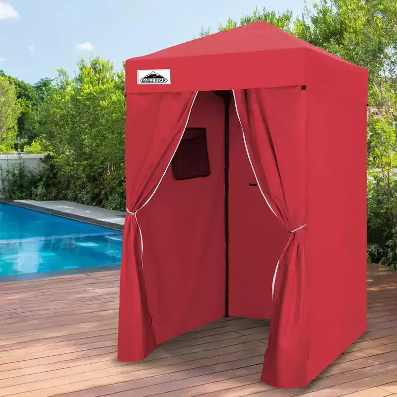 EAGLE PEAK 4x4 Pop Up Canopy, Flex Ultra Compact Portable Privacy Changing Room Photoshoots