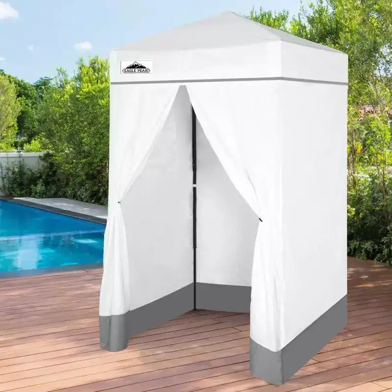 EAGLE PEAK 4x4 Pop Up Canopy, Flex Ultra Compact Portable Privacy Changing Room Photoshoots
