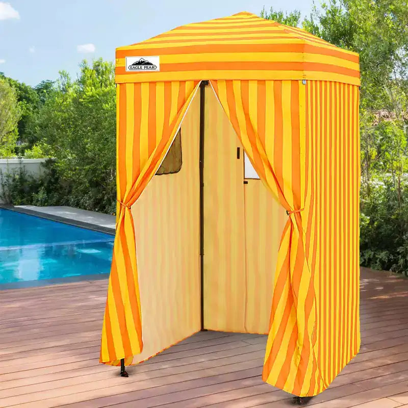 EAGLE PEAK 4x4 Pop Up Canopy, Flex Ultra Compact Portable Privacy Changing Room Photoshoots