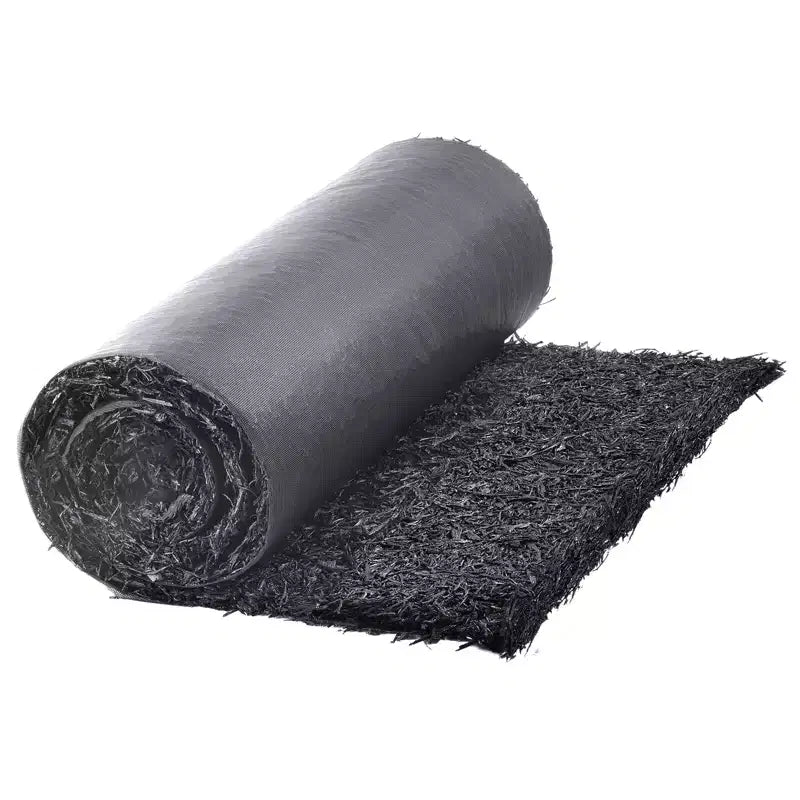 VEVOR Rubber Mulch for Landscaping, Recycled Rubber Mulch Mat 96 x 22 in, Permanent Rubber Pathway, Natural-Looking Black Mulch Garden Edging Border