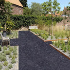 VEVOR Rubber Mulch for Landscaping, Recycled Rubber Mulch Mat 96 x 22 in, Permanent Rubber Pathway, Natural-Looking Black Mulch Garden Edging Border
