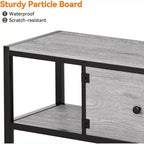 Rustic Brown 65 Inch TV Stand, Farmhouse Style Cabinet with Storage for TVs up to 75 Inch, Ideal for Living Room