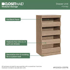 ClosetMaid Modular Storage 4-Drawer Unit - ClosetMaid