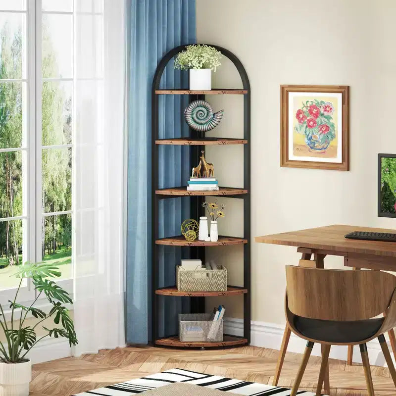 71.65 Narrow Space Saving Tall Bookshelf