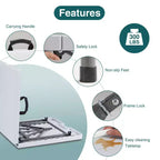 Folding Table Outdoor Indoor Heavy Duty Portable Table with Carrying Handle for Camping Picnic Party