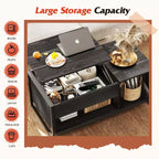 Coffee Table, 41.7 Lift Top Coffee Table with Storage Cabinet and Hidden Compartment, Wood Center Table for Living Room