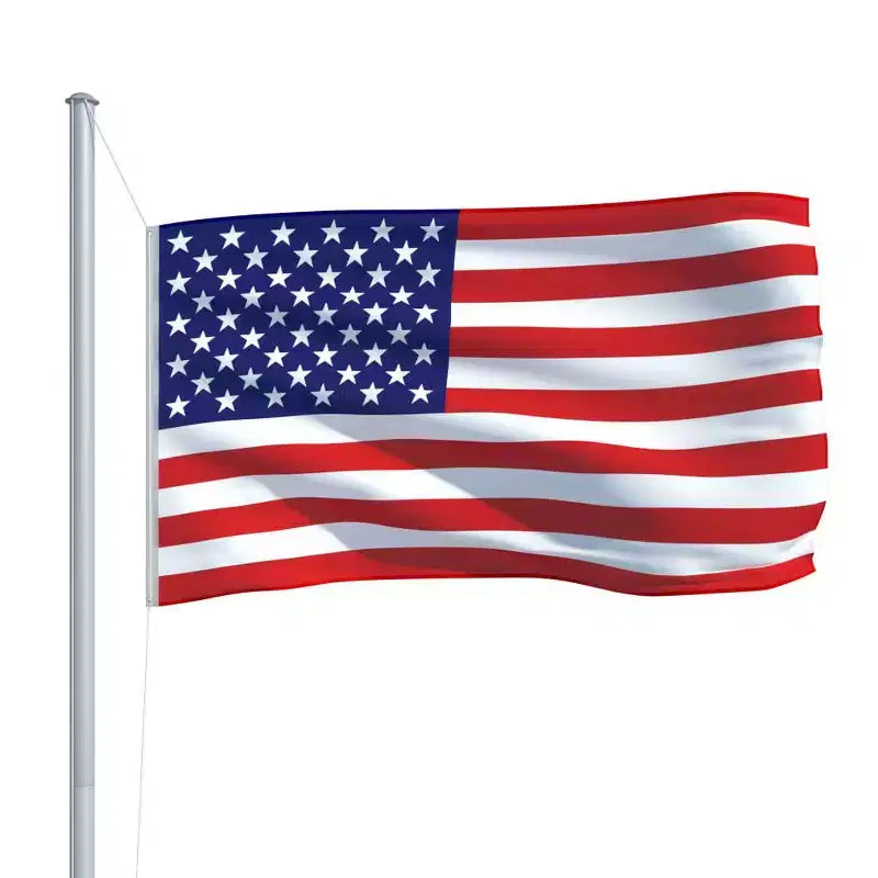 vidaXL US Flag Multicolor 68D 100% polyester Large Durable US Flag