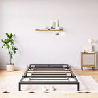 Whizmax 6 Inch Bed Frame No Box Spring Needed, Heavy Duty Metal Platform Bed Frame Twin Size for Bedroom Easy Assembly, Noise Free, Black