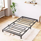 Whizmax 6 Inch Bed Frame No Box Spring Needed, Heavy Duty Metal Platform Bed Frame Twin Size for Bedroom Easy Assembly, Noise Free, Black