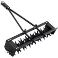 32 Tow Behind Spike Aerator, Tow Behind Lawn Plug Aerator with Soil Penetrator Spikes for Lawn, Yard and Garden