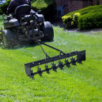 32 Tow Behind Spike Aerator, Tow Behind Lawn Plug Aerator with Soil Penetrator Spikes for Lawn, Yard and Garden