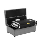 Twin Size Convertible Ottoman Sleeper Bed with Mattress - Space-Saving Guest Bed for Living Room & Apartment