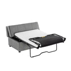 Twin Size Convertible Ottoman Sleeper Bed with Mattress - Space-Saving Guest Bed for Living Room & Apartment