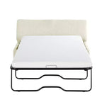 Twin Size Convertible Ottoman Sleeper Bed with Mattress - Space-Saving Guest Bed for Living Room & Apartment