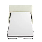 Twin Size Convertible Ottoman Sleeper Bed with Mattress - Space-Saving Guest Bed for Living Room & Apartment