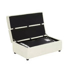 Twin Size Convertible Ottoman Sleeper Bed with Mattress - Space-Saving Guest Bed for Living Room & Apartment