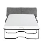 Twin Size Convertible Ottoman Sleeper Bed with Mattress - Space-Saving Guest Bed for Living Room & Apartment