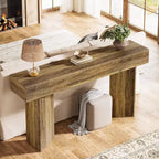 Lantine 63-Inch Farmhouse Console Table, Narrow Long Sofa Table Behind Couch