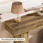 Lantine 63-Inch Farmhouse Console Table, Narrow Long Sofa Table Behind Couch