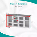 BestMassage Shoe Bench Storage Shoe Organizer Entryway Bench with with Cushion