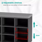 BestMassage Shoe Bench Storage Shoe Organizer Entryway Bench with with Cushion