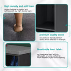 BestMassage Shoe Bench Storage Shoe Organizer Entryway Bench with with Cushion