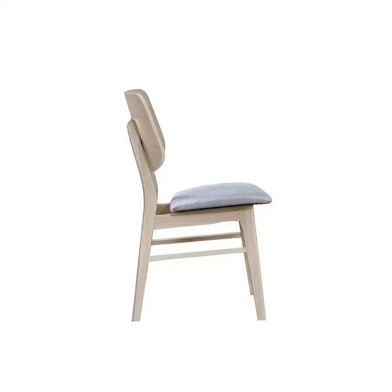 New Classic Furniture,Oscar Wood Back Dining Chair (Set of 2), White Ash
