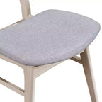 New Classic Furniture,Oscar Wood Back Dining Chair (Set of 2), White Ash