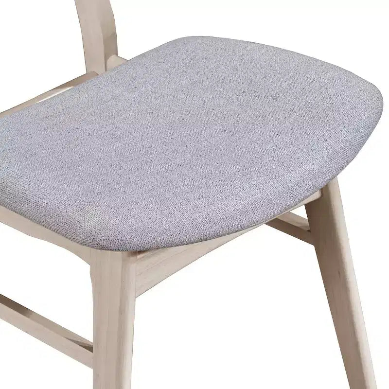 New Classic Furniture,Oscar Wood Back Dining Chair (Set of 2), White Ash