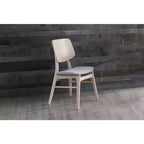 New Classic Furniture,Oscar Wood Back Dining Chair (Set of 2), White Ash