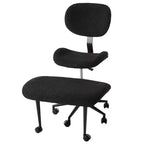 Pinmoco Armless Cross Legged Office Chair, Extra Wide Seat, 360 Swivel Design, Ergonomic Desk Chair for Home Office, Gaming & Meditation