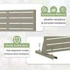 PexFix 72 in. x 35 in. Outdoor Privacy Rectangle Screen Galvanized Steel Panel Divider in Green