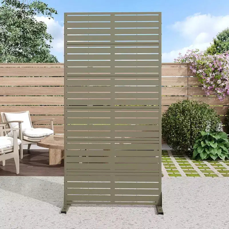 PexFix 72 in. x 35 in. Outdoor Privacy Rectangle Screen Galvanized Steel Panel Divider in Green