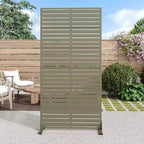 PexFix 72 in. x 35 in. Outdoor Privacy Rectangle Screen Galvanized Steel Panel Divider in Green
