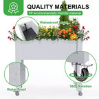 Chic Crate - Srushti Raised Garden Bed with Wheels for Indoor & Outdoor
