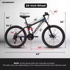 Sturdy Steel Frame for Adults, Commuting, Travel and Off-Road Cycling