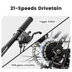 Sturdy Steel Frame for Adults, Commuting, Travel and Off-Road Cycling