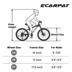 Sturdy Steel Frame for Adults, Commuting, Travel and Off-Road Cycling