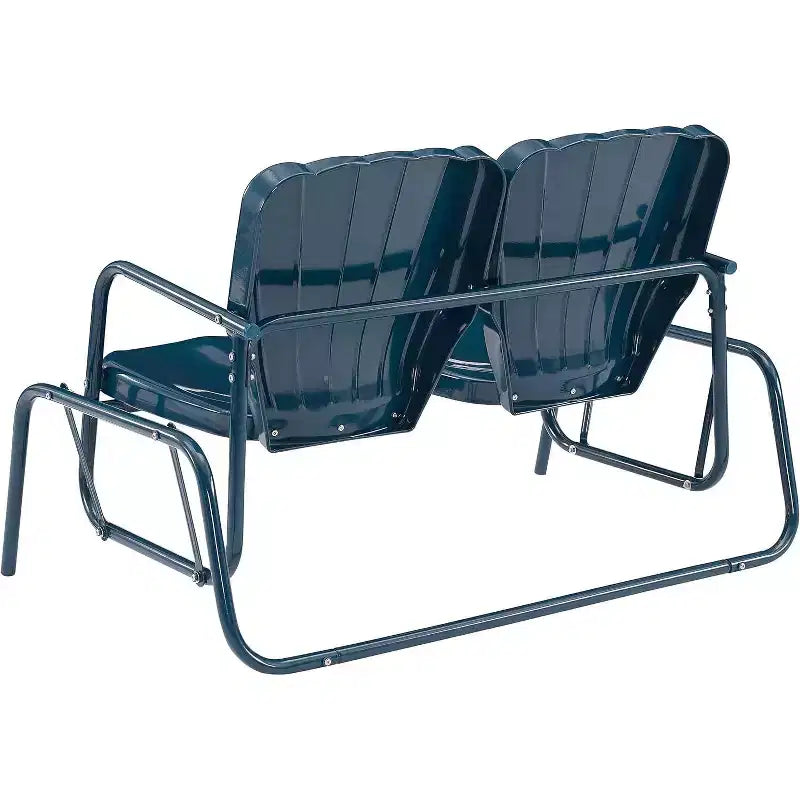 HomeStock Ridgeland Outdoor Metal Loveseat Glider