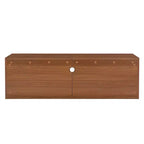 Cat TV Stand Extendable TV Stand Litter Box TV Console, Cat friendly Furniture, Mid-Century Morden, Walnut-ModernLuxe