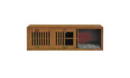 Cat TV Stand Extendable TV Stand Litter Box TV Console, Cat friendly Furniture, Mid-Century Morden, Walnut-ModernLuxe
