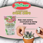 Hoffman Alabaster Blend Stone Chips Permanent Decorative Soil Cover, Pure Vermont Marble, 2 Dry Quarts