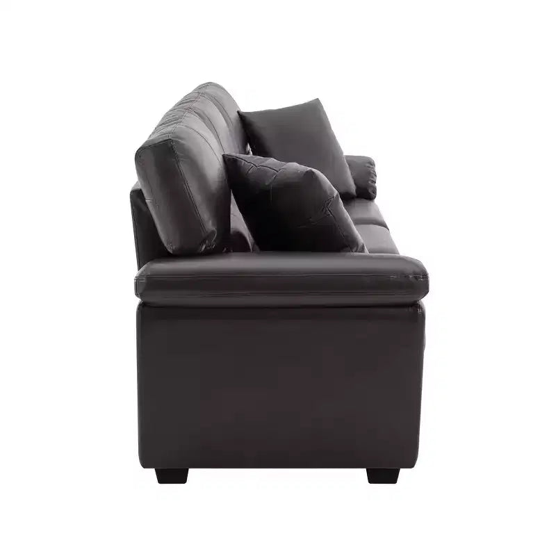 Faux Leather Sofa and Chair ,Ultimate Comfort Couch for Living Room-Morden Fort