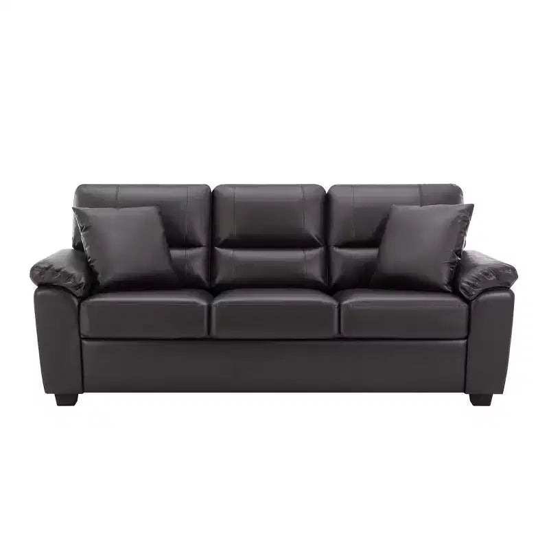 Faux Leather Sofa and Chair ,Ultimate Comfort Couch for Living Room-Morden Fort