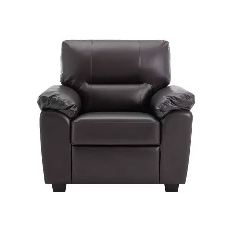 Faux Leather Sofa and Chair ,Ultimate Comfort Couch for Living Room-Morden Fort
