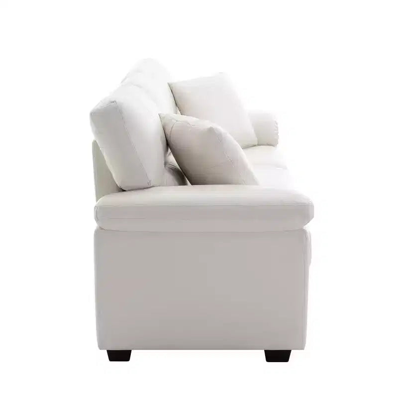 Faux Leather Sofa and Chair ,Ultimate Comfort Couch for Living Room-Morden Fort