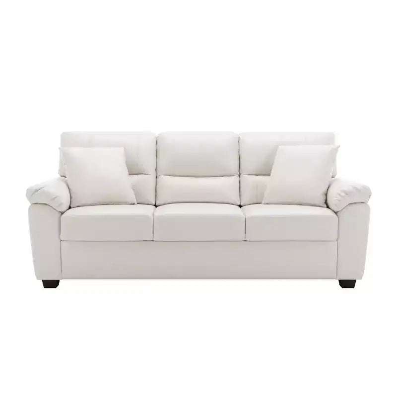 Faux Leather Sofa and Chair ,Ultimate Comfort Couch for Living Room-Morden Fort
