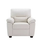 Faux Leather Sofa and Chair ,Ultimate Comfort Couch for Living Room-Morden Fort