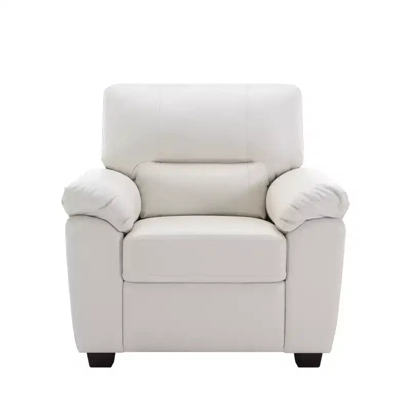 Faux Leather Sofa and Chair ,Ultimate Comfort Couch for Living Room-Morden Fort