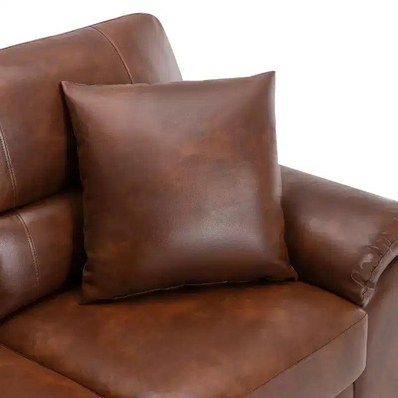 Faux Leather Sofa and Chair ,Ultimate Comfort Couch for Living Room-Morden Fort